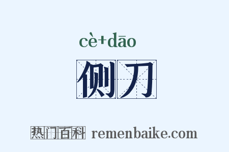 侧刀是什么意思的图片